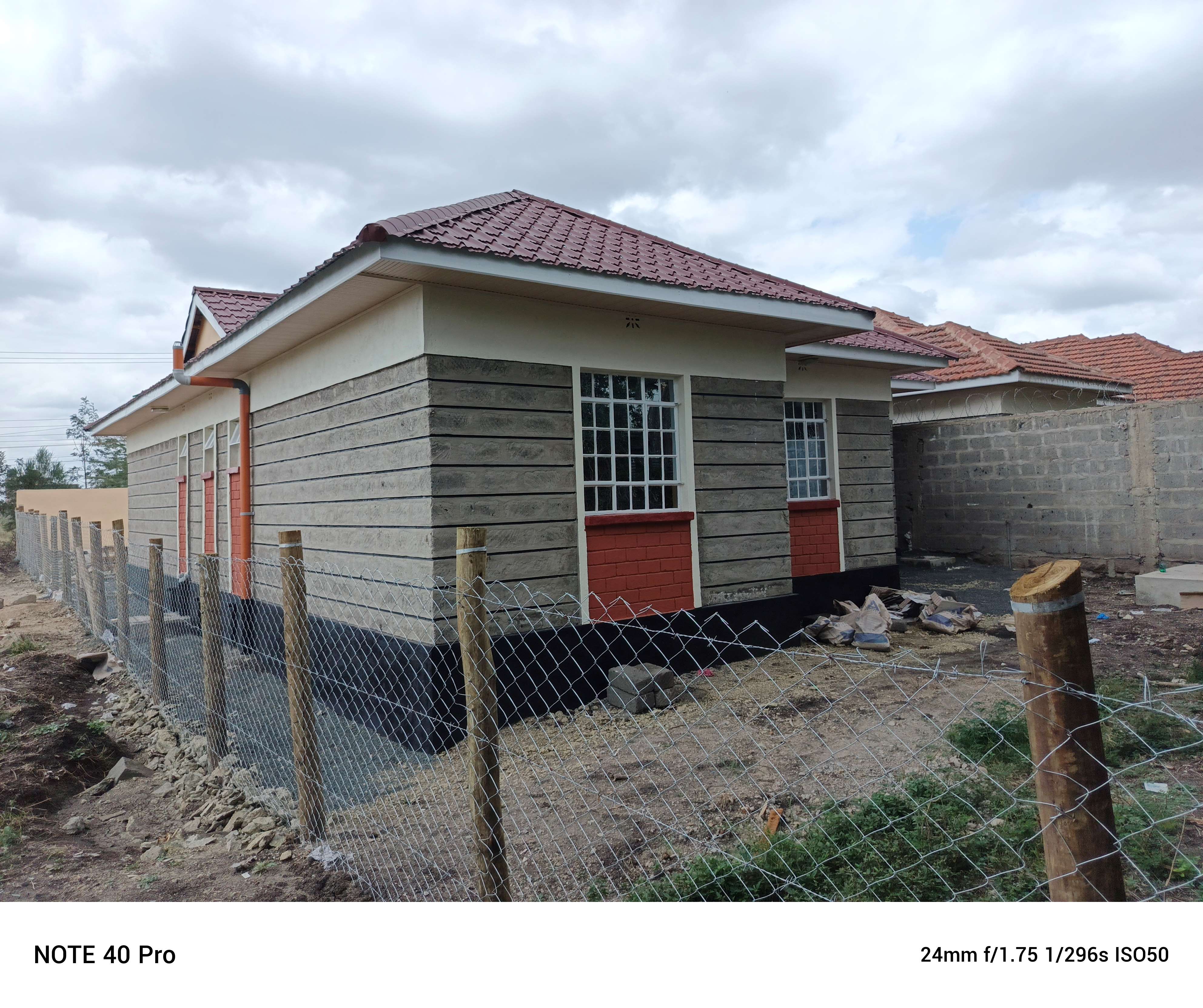 Rear view of bungalow showing outdoor space